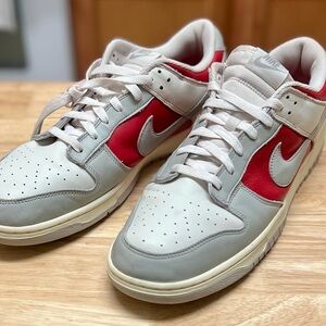 Nike Men's Sneakers, Ivory Ultraman, Red/White/Grey